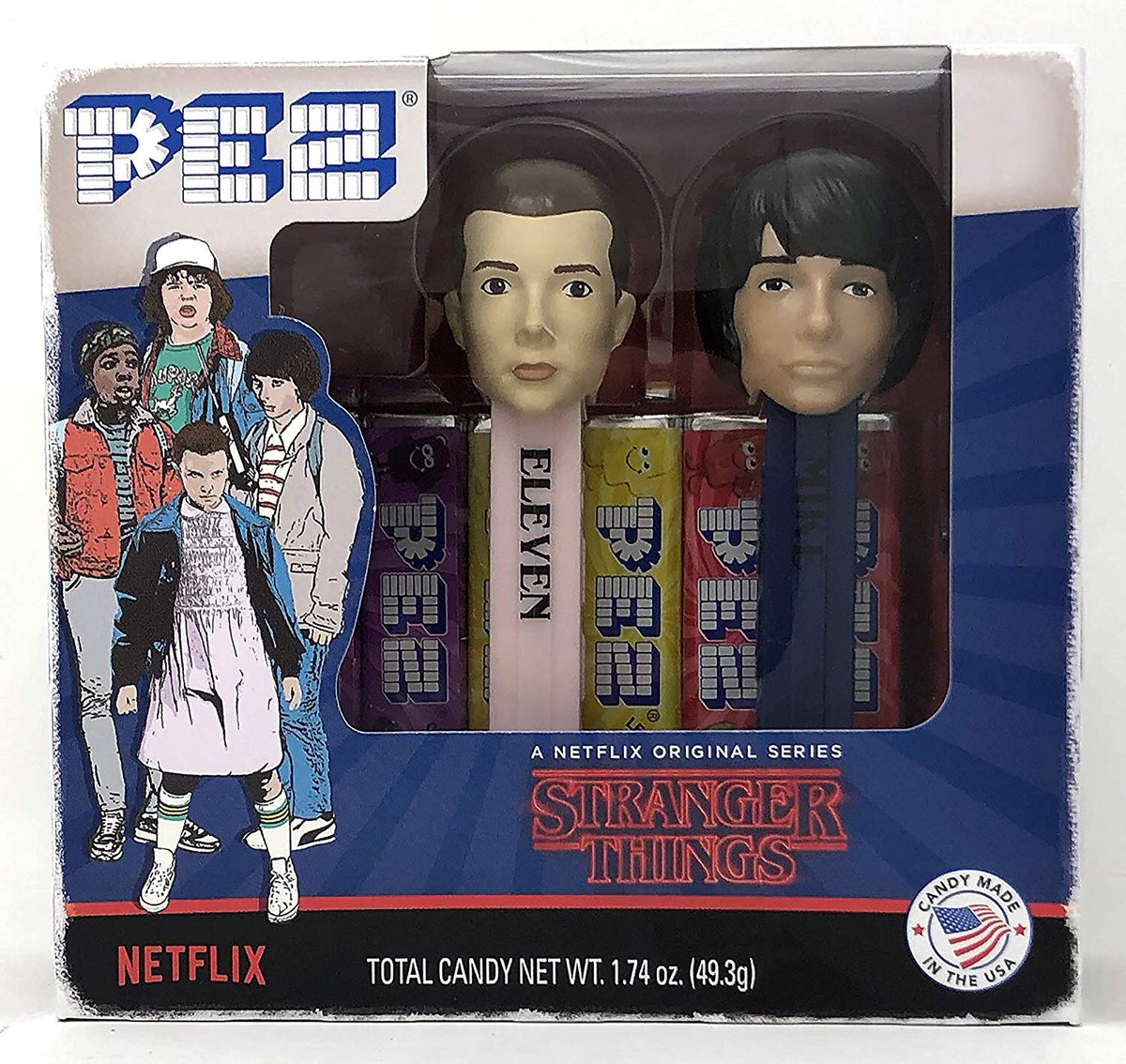 Pez Stranger Things Eleven and Mike Twin Pack