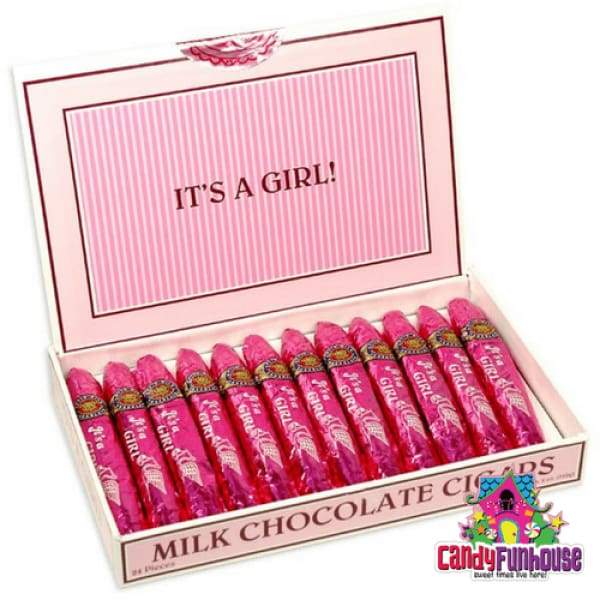 Its a Girl Chocolate Cigars Madelaines Chocolate 600g - Bulk Chocolate Chocolate Bar Colour_Pink Edit