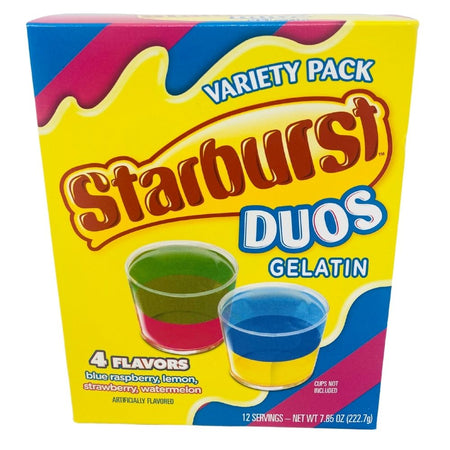 Jel Sert Starburst Duos Gelatin 4 Flavours 222 g Candy Funhouse Online Candy Shop