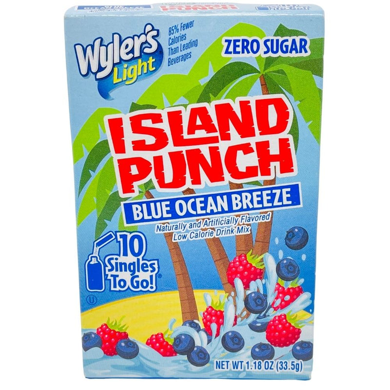 Wyler's Light Island Punch Blue Ocean Breeze Singles To Go- 33.5g