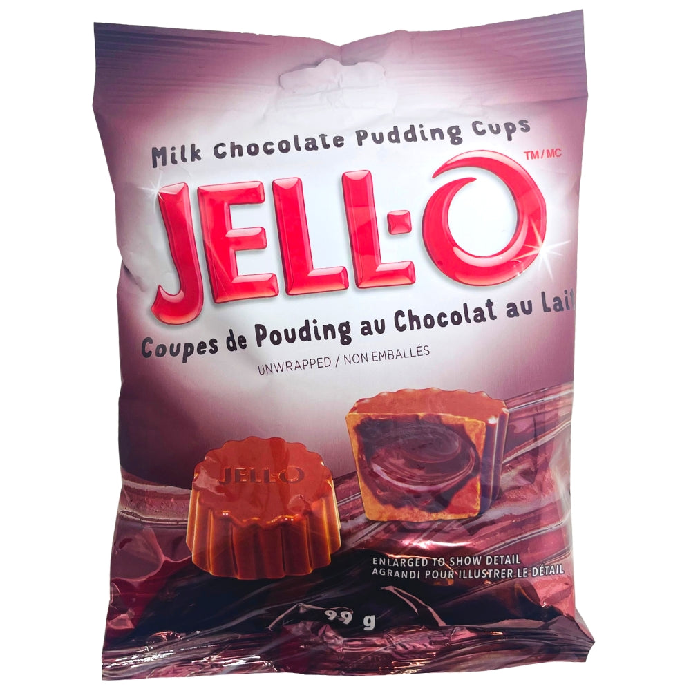 Jell-O Pudding Cups - 99g - Jello - Jell-O - Milk Chocolate Pudding Cups - Jell-O Pudding Cups - Jell-O Milk Chocolate Pudding Cups