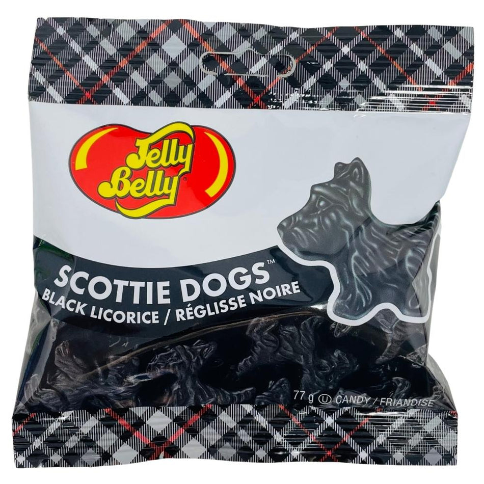 Jelly Belly Scottie Dog Black Licorice Candy - 77g - jelly belly - jelly belly candy - licorice candy - black licorice candy