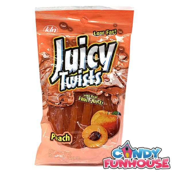 Juicy Twists Licorice Candy-Peach Kennys Candy Company - Colour_Orange Era_1980s Kosher Origin_American Type_American