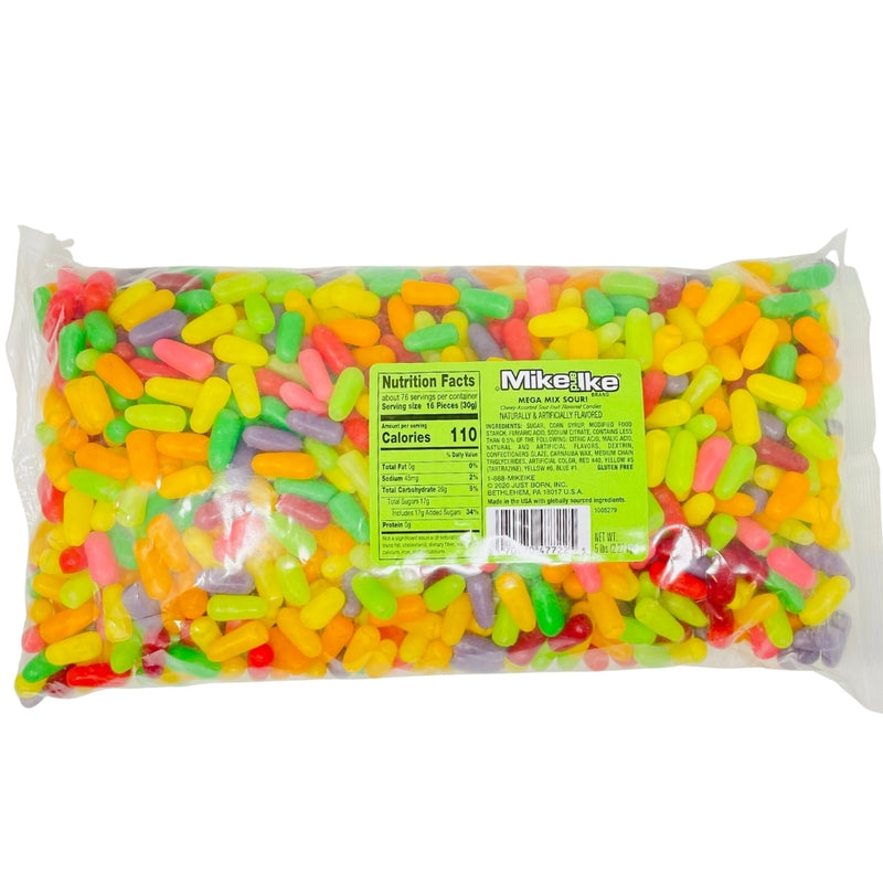 Mike and Ike Mega Mix Sour Bulk Candy 2.27kg