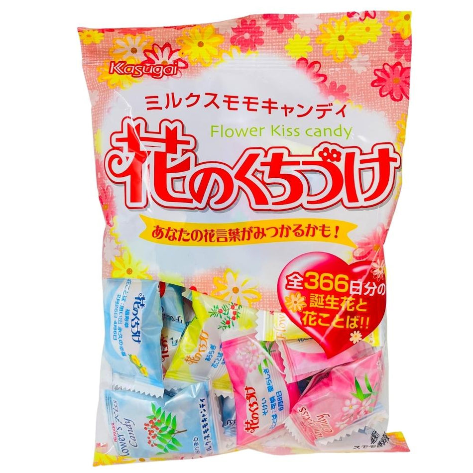 Kasugai Hana No Kuchizuke Flower Kiss Candy - 135g (Japan) - Japanese Candy - Japan Candy - Japanese Snacks - Japan Snacks - Flower Kiss Candy - Japan Kasugai Hana No Kuchizuke