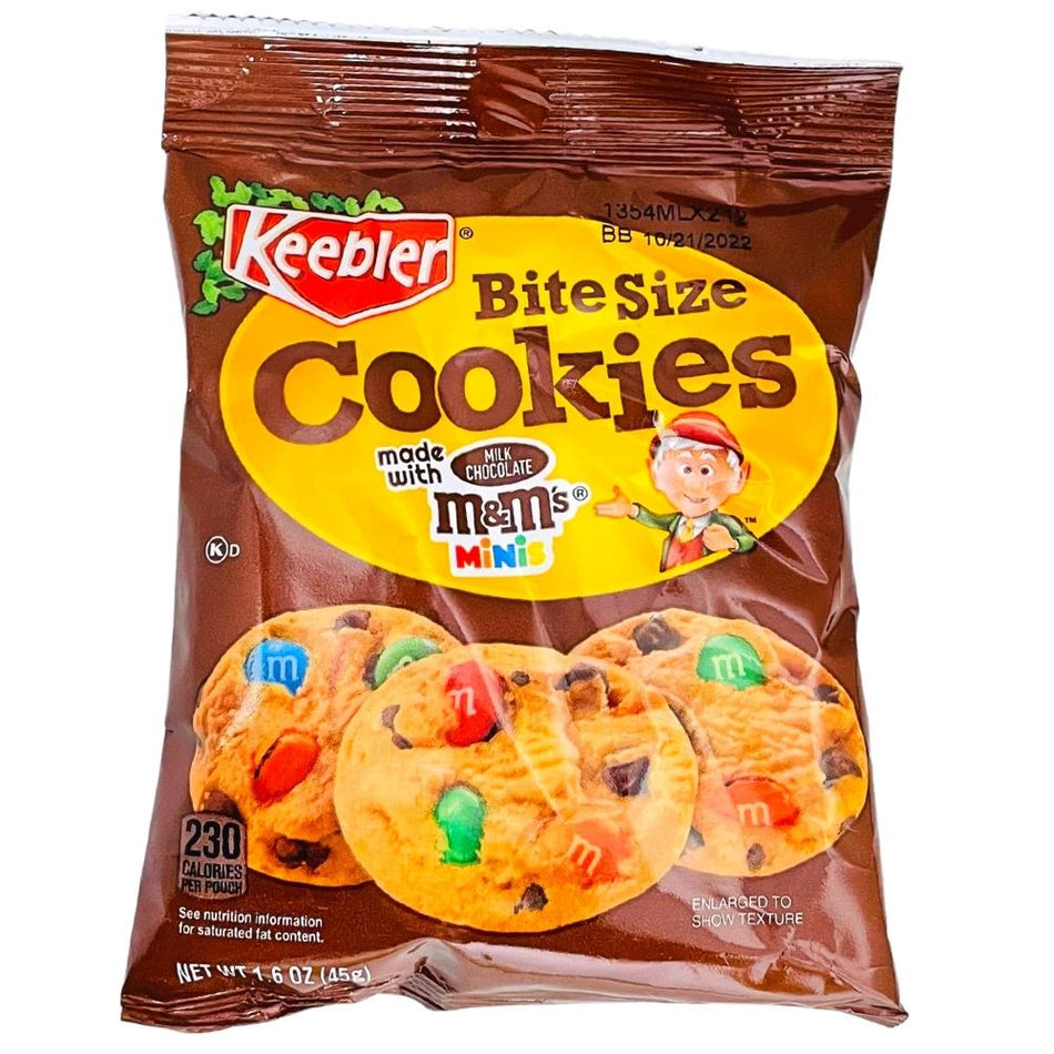 Keebler Rainbow M&M's Minis Bite Size Cookies - 1.6oz