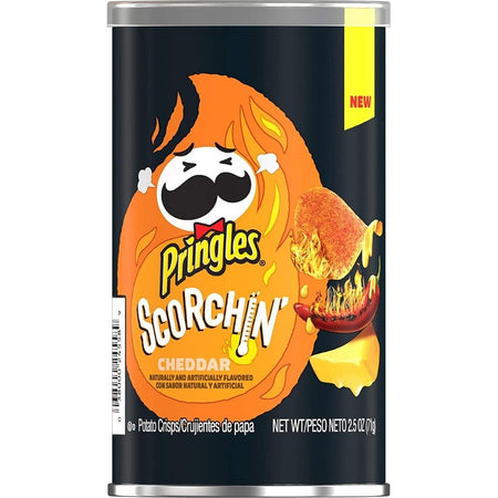Kellogg's Pringles Scorchin Cheddar Potato Chips 70 g Candy Funhouse Online Candy Shop