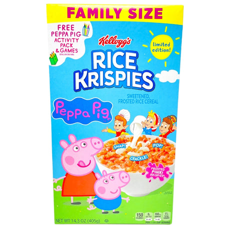 Kellogg's Peppa Pig Rice Krispies Cereal Family Size 14.3oz