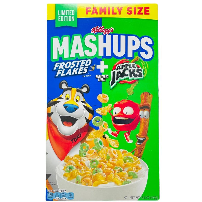 MASHUPS Frosted Flakes + Apple Jacks Cereal Family Size - 15 oz