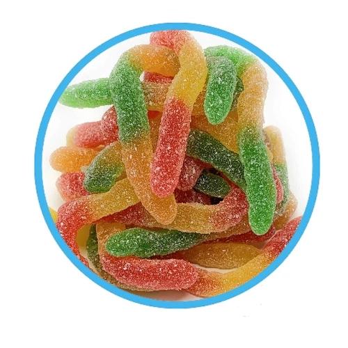 Kervan Sour Worms Gummy Candy-Halal Candy