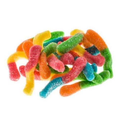 Kervan Sour Neon Worms Gummy Halal Candy