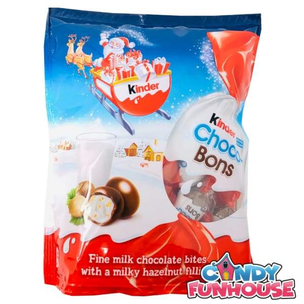 Kinder Choco-Bons Christmas Ferrero 200g - British Colour_Assorted New Candy Origin_British Peg Bag