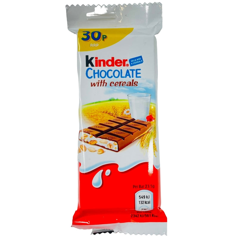 Kinder Chocolate with Cereal Bar 24g Candy Funhouse