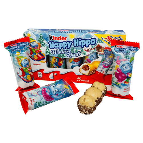 Kinder Happy Hippos 5 Pieces Winter Edition - British Candy
