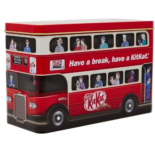 Kit Kat Double Decker Bus Christmas Tin-326 g