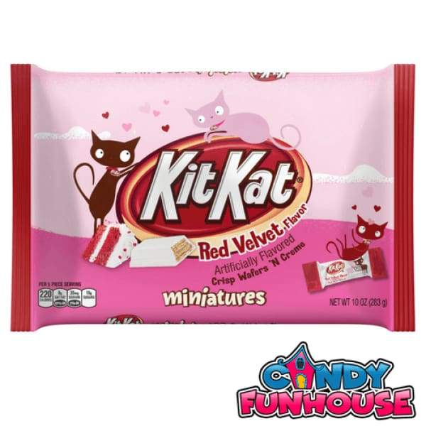 Kit Kat Red Velvet Flavor Miniatures 10 oz Hersheys 350g - 2000s American Chocolate Era_2000s Individually Wrapped