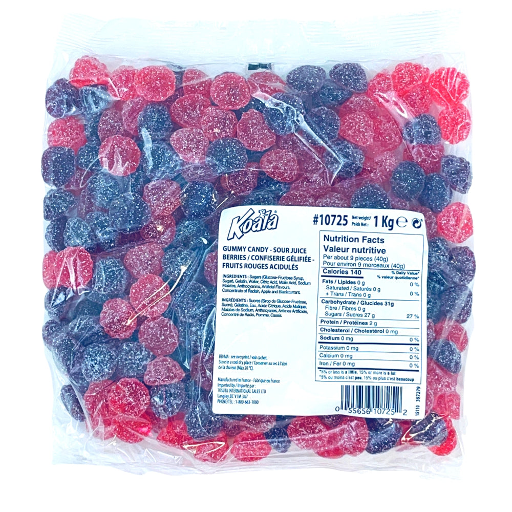 Koala Sour Juice Berries Candies - 1 kg