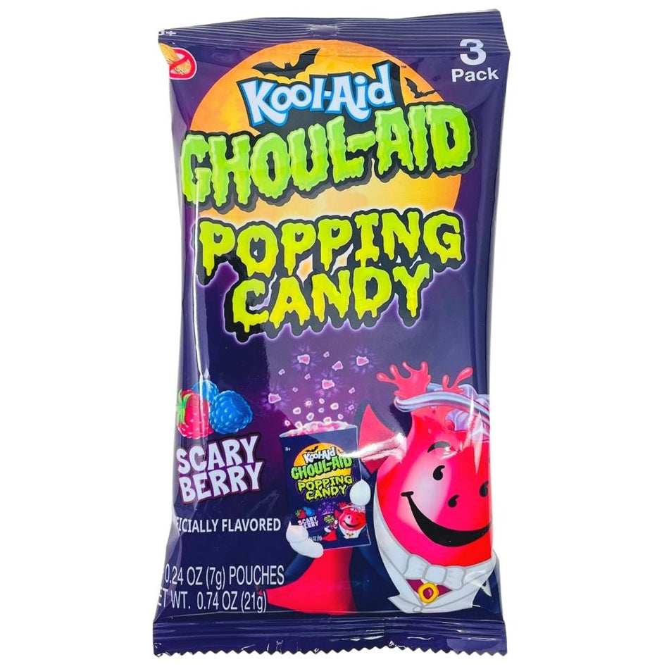 Kool-Aid Ghoul-Aid Scary Berry Popping Candy 3pk - .74oz