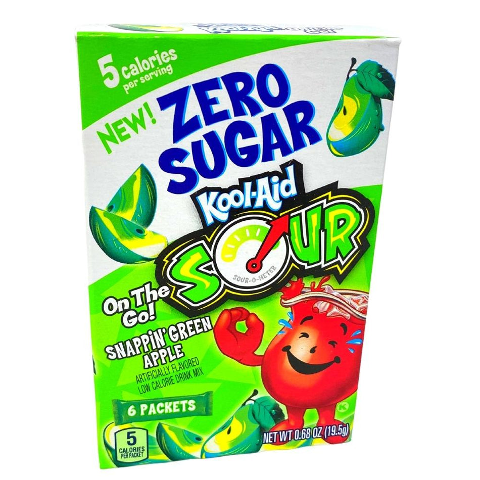 Kool-Aid Zero Sugar Sour Snappin' Green Apple On The Go