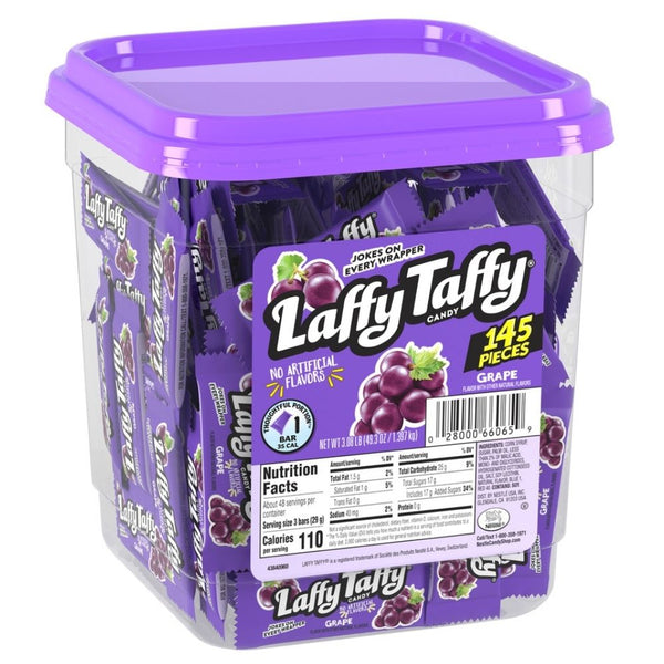 Laffy Taffy Grape Candy - 145 Bulk Candy Tub