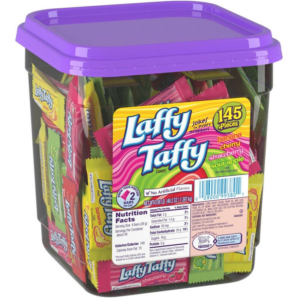 Laffy Taffy Assorted Flavours Tub 145 CT