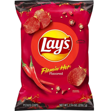 Lays Flamin Hot Chips - 7.75oz Candy Funhouse Canada
