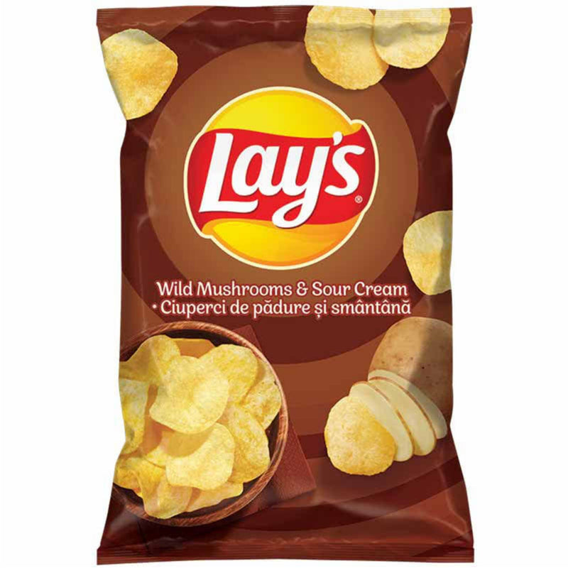 Lay's Wild Mushroom & Sour Cream - Bulgaria - 140g