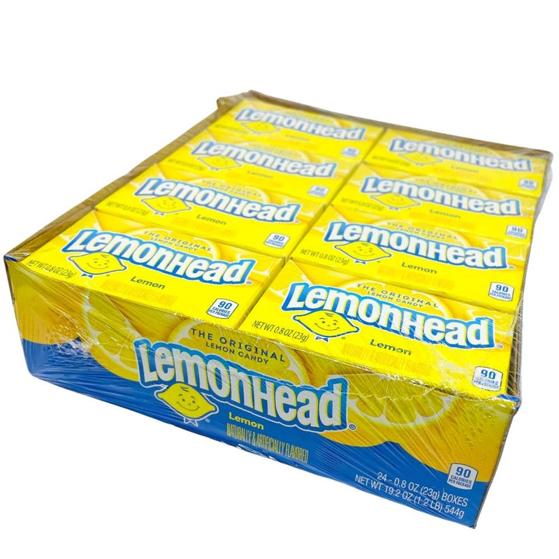 Lemonhead Minis 23g - 24ct - Lemonhead - Lemonhead Candy - Lemon Candy - Tangy Candy - Zesty Candy