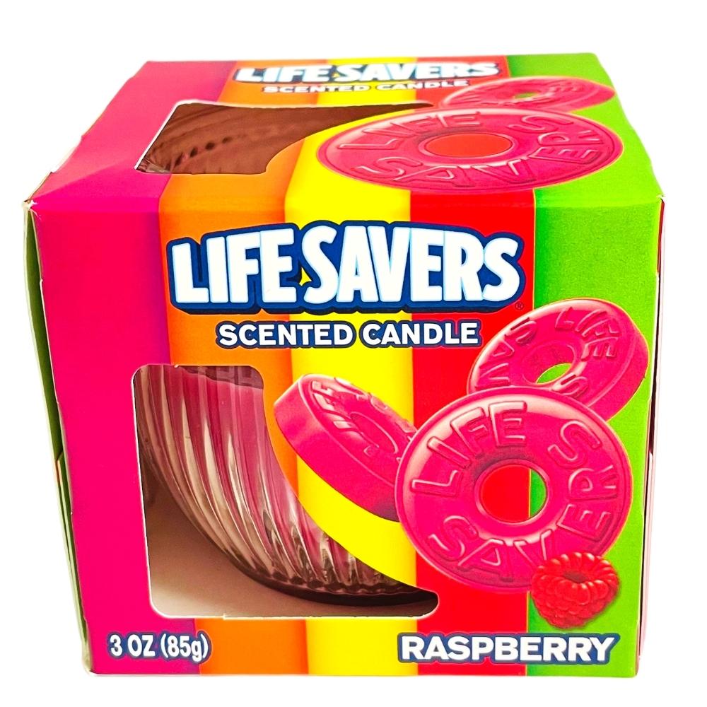 Life Savers Scented Candle Raspberry | Candy Funhouse – Candy Funhouse CA
