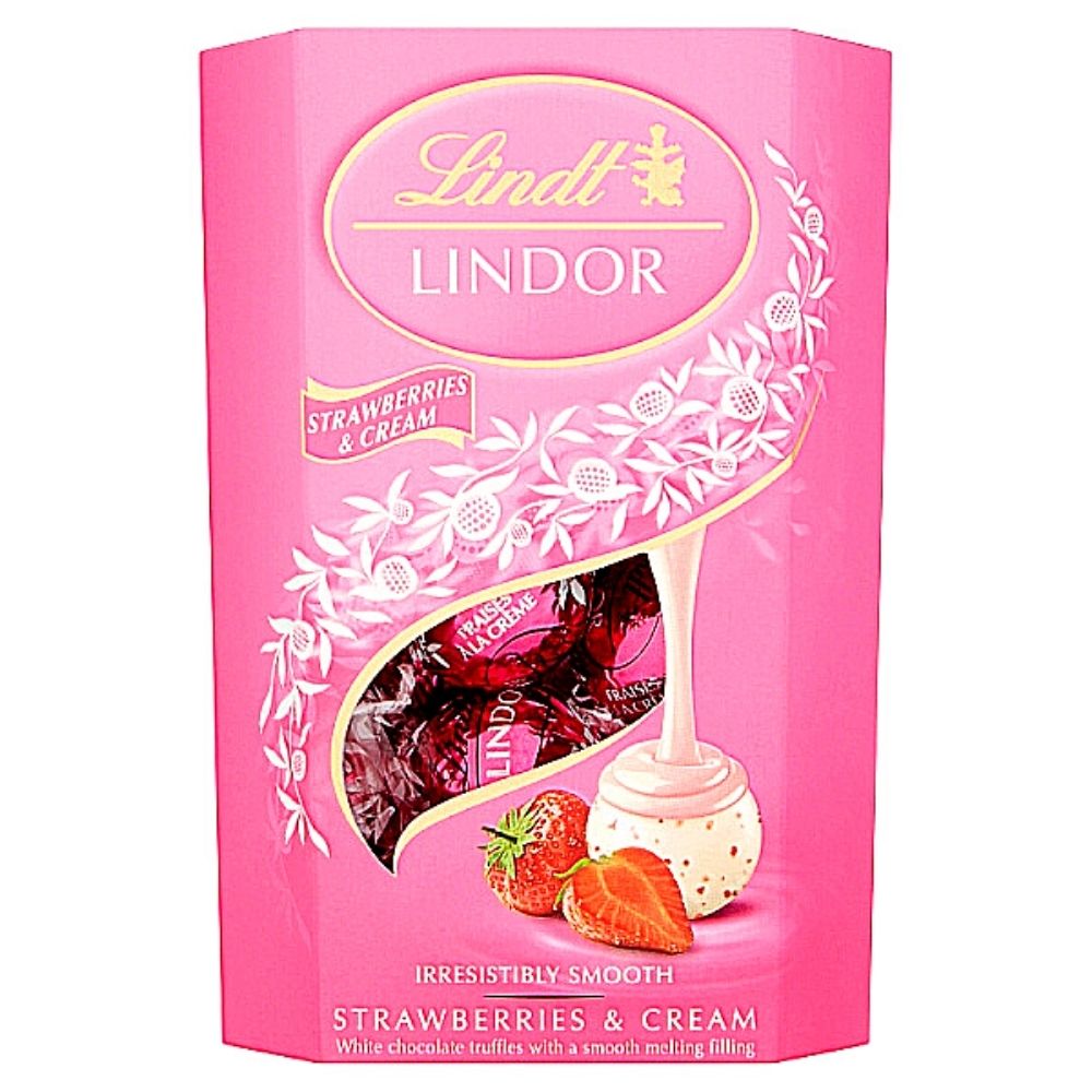 Lindt Lindor Strawberries and Cream Gift box - 200g Candy Funhouse Canada
