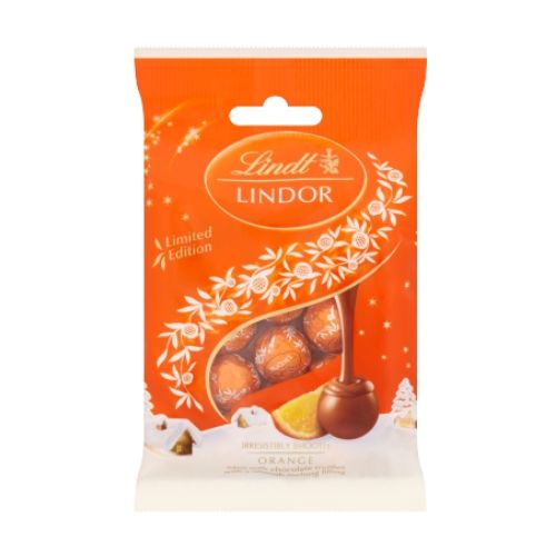 Lindt Lindor Orange Milk Chocolate - UK