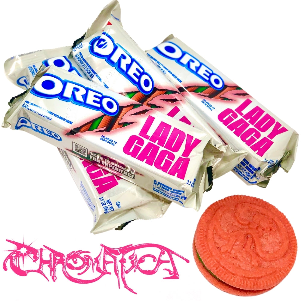 Oreo Lady Gaga Chromatica merch neon pink green oreos Cookies - 88g