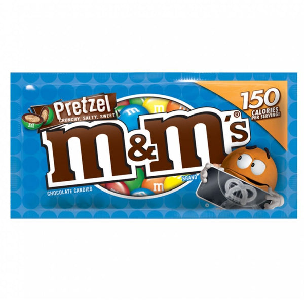 Pretzel M&M's, a candy produced by Mars, Inc. Canadian packaging