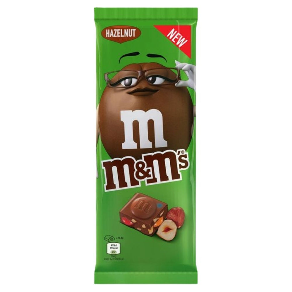 M&M's Hazelnut Milk Chocolate Bar UK - 165g