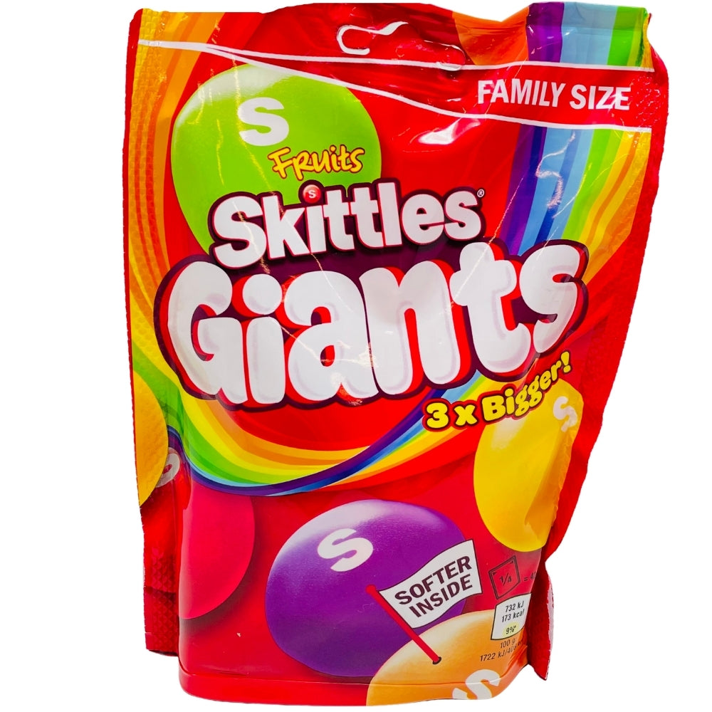 Skittles Fruit Giants Family Size UK 170g