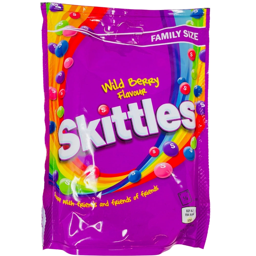 Skittles Wild Berry Family Size UK 196g Candy Funhouse Candy skittles-wild-berry-family-size-uk-196g-candy-funhouse-candy