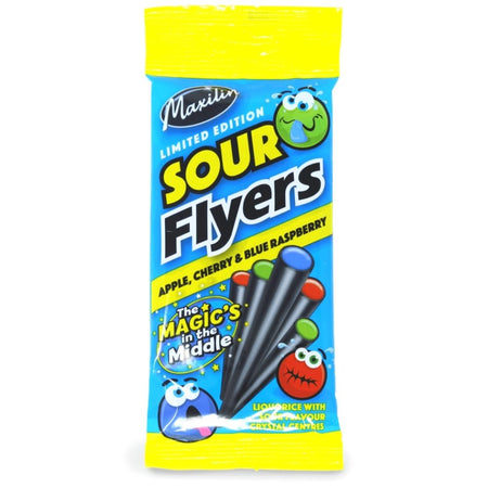 Maxilin Limited Edition Sour Flyers Liquorice 75g Candy Funhouse
