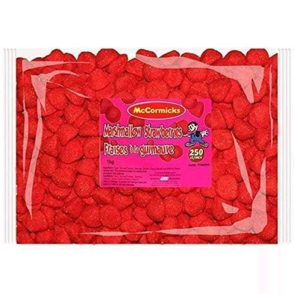 McCormicks Marshmallow Strawberries McCormicks 1.2kg - Bulk Canadian Canadian Candy Candy Buffet Colour_Pink