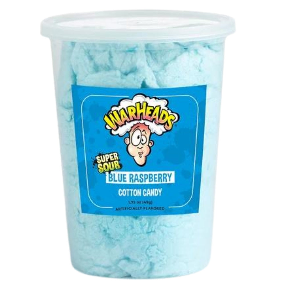 Raspberry Button Candy Warheads Sour Blue Raspberry Cotton Candy - 1.75oz | Candy Funhouse ...