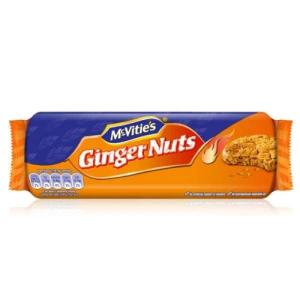 McVities Ginger Nuts Cookies McVities 300g - British Cookies McVities No Artificial Colours No Artificial Flavours