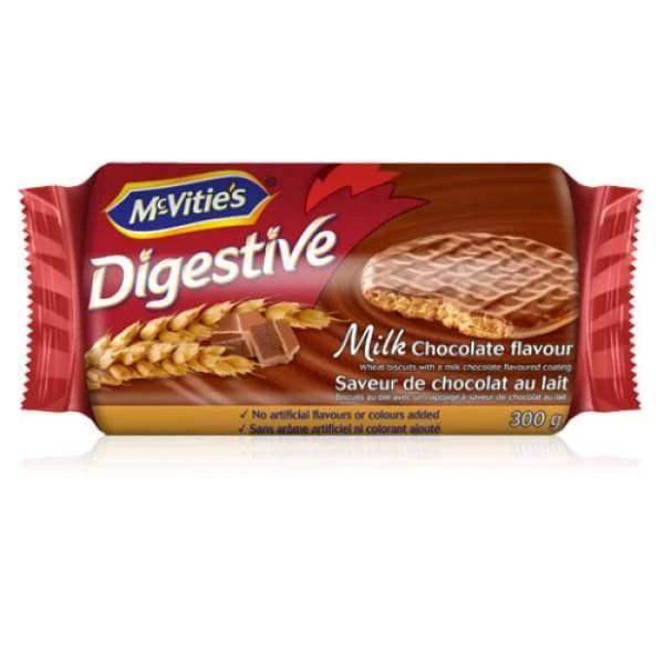 McVities Milk Chocolate Digestive Biscuits McVities 350g - British Cookies McVities No Artificial Colours No Artificial Flavours