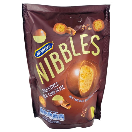 McVitie's Nibbles Digestives Milk Chocolate Pouch - 120g
