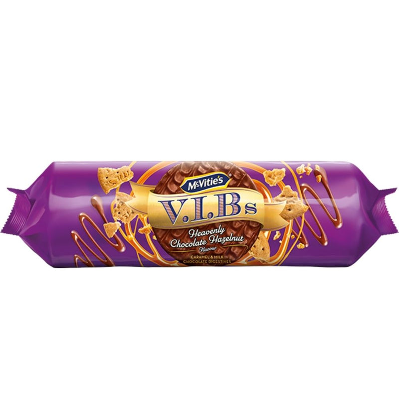 McVitie's V.I.Bs Heavenly Chocolate Hazelnut Biscuits - 250 g