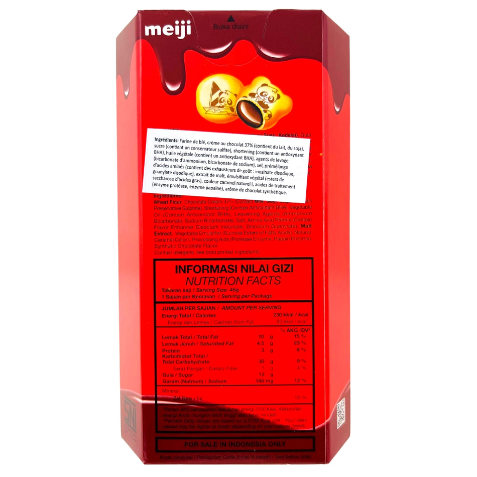Meiji Hello Panda Chocolate - 45g (Indonesia) - Ingredients - Nutritional Facts - Hello Panda from Indonesia