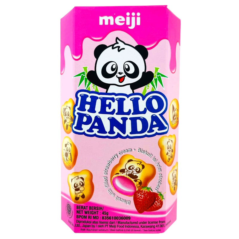 Meiji Hello Panda Strawberry - 45g (Indonesia) -Hello Panda from Indonesia 