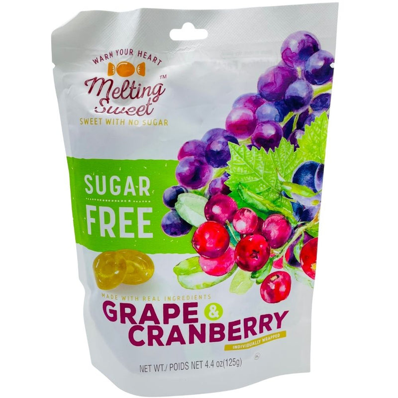 Melting Sweet Sugar Free Grape & Cranberry - 125g | Candy Funhouse