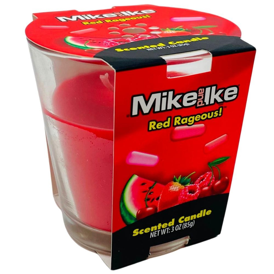 Mike and Ike Red Rageous Scented Candle - Mike and Ike scented candle - Red Rageous fragrance - Fruity-scented candle - Home fragrance delight - Chewy candy-inspired aroma - Sweet-scented bliss - Fruity extravaganza candle - Aromatherapy delight - Home ambiance enhancer - Red Rageous-inspired scents - Mike and Ike - Mike and Ike Candy - Mike and Ike Candle