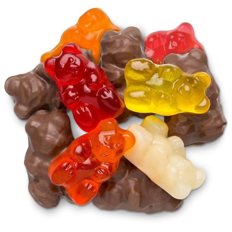 Milk Chocolate Gummy Bears - Gummy Bears - Milk Chocolate Gummy Bears - Gummy - Gummies - Chewy Gummies