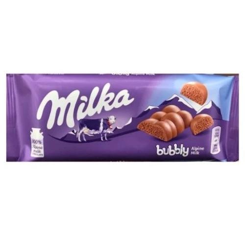 Milka Bubbly Alpine Milk Chocolate Bars