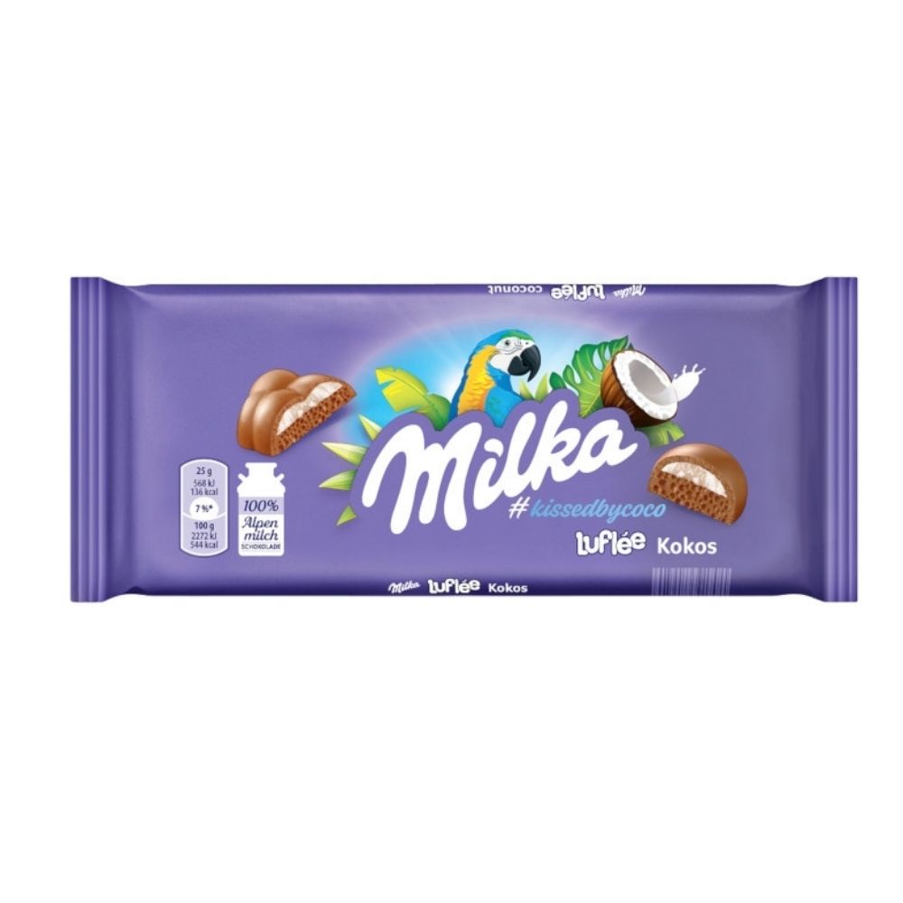 Milka Bubbly Coconut Chocolate Bar - 100 g